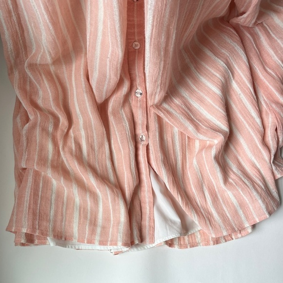 Mara Hoffman Linen Halter Pink Stripe Maxi Dress - Picture 7 of 13